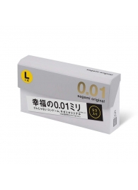 Презервативы Sagami Original 0.02 L-size увеличенного размера - 5 шт. - Sagami - купить с доставкой в Черкесске