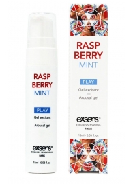 Возбуждающий гель Raspberry Mint с ароматом малины и мяты - 15 мл. - Exsens - купить с доставкой в Черкесске