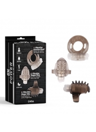Набор из 3 дымчатых эрекционных колец с вибрацией Teasers Ring Kit - Chisa - в Черкесске купить с доставкой