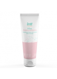 Лубрикант на водной основе Vibe Sensation с клубничным вкусом и легким вибрирующим эффектом - 50 гр. - INTT - купить с доставкой в Черкесске