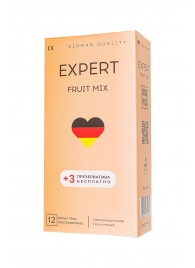Ароматизированные презервативы EXPERT Fruit Mix - 12 шт.(+3 в подарок) - Expert - купить с доставкой в Черкесске