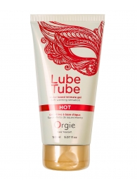 Интимный гель на водной основе Lube Tube Hot с разогревающим эффектом - 150 мл. - ORGIE - купить с доставкой в Черкесске