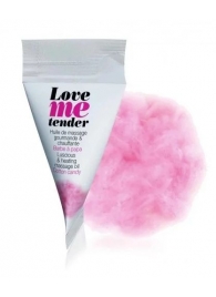 Съедобное согревающее массажное масло Love Me Tender Cotton Candy с ароматом сладкой ваты - 10 мл. - Love to Love - купить с доставкой в Черкесске