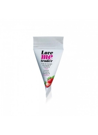 Съедобное согревающее массажное масло Love Me Tender Strawberry с ароматом клубники - 10 мл. - Love to Love - купить с доставкой в Черкесске