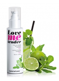 Съедобное согревающее массажное масло Love Me Tender Mojito с ароматом мохито - 100 мл. - Love to Love - купить с доставкой в Черкесске