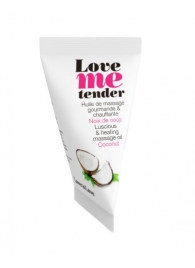 Съедобное согревающее массажное масло Love Me Tender Cocos с ароматом кокоса - 10 мл. - Love to Love - купить с доставкой в Черкесске