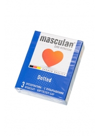 Презервативы с пупырышками Masculan Dotted - 3 шт. - Masculan - купить с доставкой в Черкесске