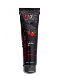 Интимный гель на водной основе Lube Tube Strawberry с клубничным вкусом - 100 мл. - ORGIE - купить с доставкой в Черкесске