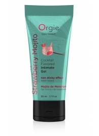 Съедобный интимный гель Orgie Lube Tube Cocktail Strawberry Mojito - 50 мл. - ORGIE - купить с доставкой в Черкесске