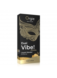 Съедобный гель Dual Vibe Pina Colada с эффектом вибрации и вкусом коктейля пина колада - 15 мл. - ORGIE - купить с доставкой в Черкесске