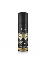 Съедобный гель Dual Vibe Pina Colada с эффектом вибрации и вкусом коктейля пина колада - 15 мл. - ORGIE - купить с доставкой в Черкесске