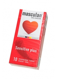 Презервативы Masculan Sensitive plus - 10 шт. - Masculan - купить с доставкой в Черкесске
