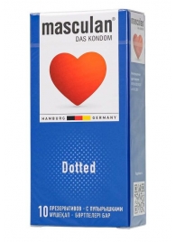 Презервативы с пупырышками Masculan Dotted - 10 шт. - Masculan - купить с доставкой в Черкесске