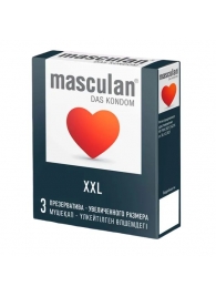 Презервативы увеличенного размера Masculan XXL - 3 шт. - Masculan - купить с доставкой в Черкесске