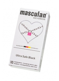 Ультрапрочные презервативы Masculan Ultra Safe Black - 10 шт. - Masculan - купить с доставкой в Черкесске