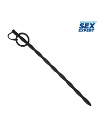 Черный стимулятор уретры Sex Expert - Sex Expert - купить с доставкой в Черкесске