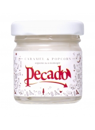 Массажная свеча Caramel   Popcorn - 35 мл. - Pecado - купить с доставкой в Черкесске