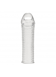 Текстурированная насадка на пенис Clear Textured Penis Enhancing Sleeve Extension - 16,5 см. - BlueLine - в Черкесске купить с доставкой