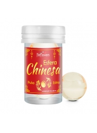 Интимный гель Chinesa Esfera с охлаждающе-пульсирующим эффектом (2 шарика по 3 гр.) - HotFlowers - купить с доставкой в Черкесске