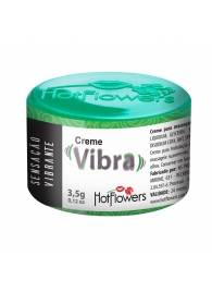 Возбуждающий крем Vibra с эффектом вибрации - 3,5 гр. - HotFlowers - купить с доставкой в Черкесске