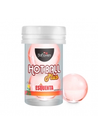 Лубрикант на масляной основе Hot Ball Plus с разогревающим эффектом (2 шарика по 3 гр.) - HotFlowers - купить с доставкой в Черкесске