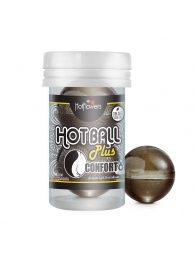 Анальный лубрикант на масляной основе Hot Ball Plus Conforto (2 шарика по 3 гр.) - HotFlowers - купить с доставкой в Черкесске