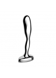 Стальной стимулятор простаты Stainless Steel Prostate Plug - 11,5 см. - b-Vibe - в Черкесске купить с доставкой
