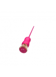 Розовый тонкий стимулятор Nipple Vibrator - 23 см. - I-MOON - купить с доставкой в Черкесске