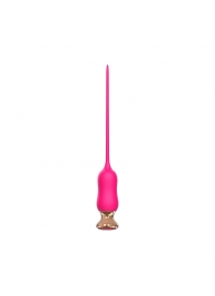 Розовый тонкий стимулятор Nipple Vibrator - 23 см. - I-MOON - купить с доставкой в Черкесске