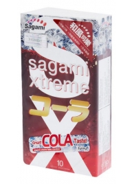 Ароматизированные презервативы Sagami Xtreme COLA - 10 шт. - Sagami - купить с доставкой в Черкесске