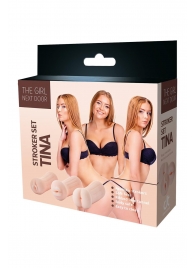 Набор из 3 мастурбаторов The Girl Next Door Tina - Dream Toys - в Черкесске купить с доставкой