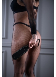 Кожаная шлепалка Sex Game с заклепками - 33 см. - БДСМ Арсенал - купить с доставкой в Черкесске