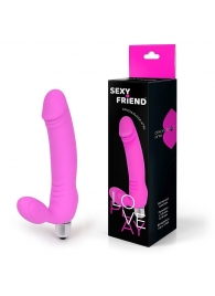 Розовый безремневой страпон Sexy Friend - 1137 - купить с доставкой в Черкесске