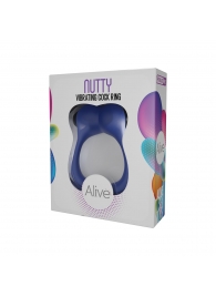 Синее эрекционное виброкольцо Nutty - Adrien Lastic - в Черкесске купить с доставкой