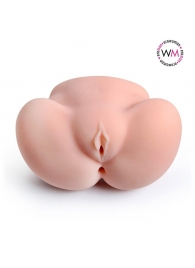 Реалистичный мастурбатор с двумя функциональными отверстиями - Erowoman-Eroman - в Черкесске купить с доставкой