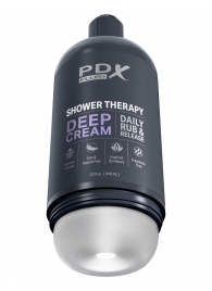 Мастурбатор в бутылке Shower Therapy Deep Cream - Pipedream - в Черкесске купить с доставкой
