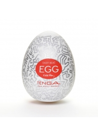 Мастурбатор-яйцо Keith Haring EGG PARTY - Tenga - в Черкесске купить с доставкой