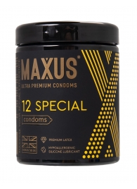 Презервативы с точками и рёбрами MAXUS Special - 12 шт. - Maxus - купить с доставкой в Черкесске