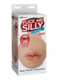 Телесный мастурбатор-ротик Deep Throat Cocksucker - Pipedream - в Черкесске купить с доставкой