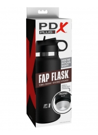 Черный мастурбатор в виде бутылки Fap Flask - Pipedream - в Черкесске купить с доставкой