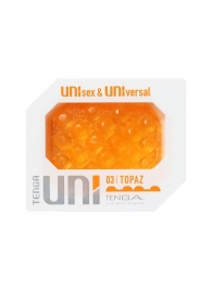Оранжевый мастурбатор-стимулятор Tenga Uni Topaz - Tenga - в Черкесске купить с доставкой