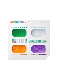 Набор из 4 мастурбаторов-стимуляторов Tenga Uni Variety Pack - Tenga - в Черкесске купить с доставкой