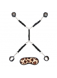 Леопардовая фиксация на матрас для рук и ног Classic Bedspreader - Lux Fetish - купить с доставкой в Черкесске