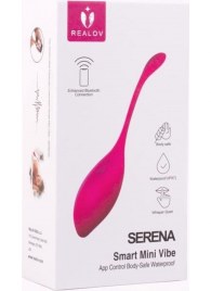 Красный многофункциональный вибромассажер Realov Serena Smart Mini Vibe - Realov