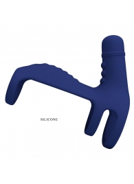 Синяя вибронасадка на пенис Vibrating Penis Sling - Baile - в Черкесске купить с доставкой