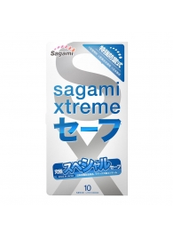 Презервативы Sagami Xtreme Ultrasafe с двойным количеством смазки - 10 шт. - Sagami - купить с доставкой в Черкесске