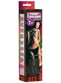 Чёрная веревка для связывания - 700 см. - Orion - купить с доставкой в Черкесске