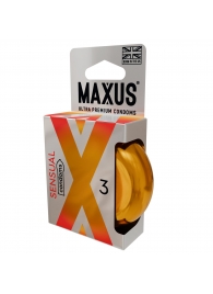 Презервативы анатомической формы Maxus Sensual - 3 шт. - Maxus - купить с доставкой в Черкесске