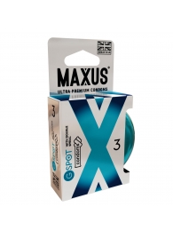 Презервативы Maxus G spot с двойной спиралью - 3 шт. - Maxus - купить с доставкой в Черкесске