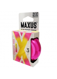 Ароматизированные презервативы Maxus Exotic Mix - 3 шт. - Maxus - купить с доставкой в Черкесске